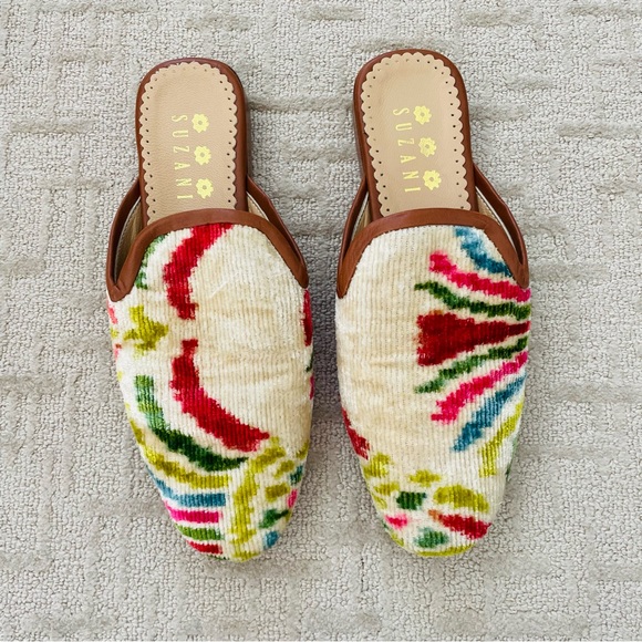 Suzani Multicolor Velvet Mule Loafer - Picture 8 of 11